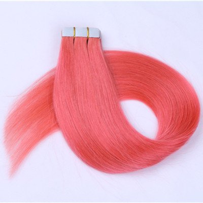 Double Drawn Skin Weft Tape in Hair Extensions double sided Human Hair Light Pink Thick Bottom invisible Tape In Hair HN206